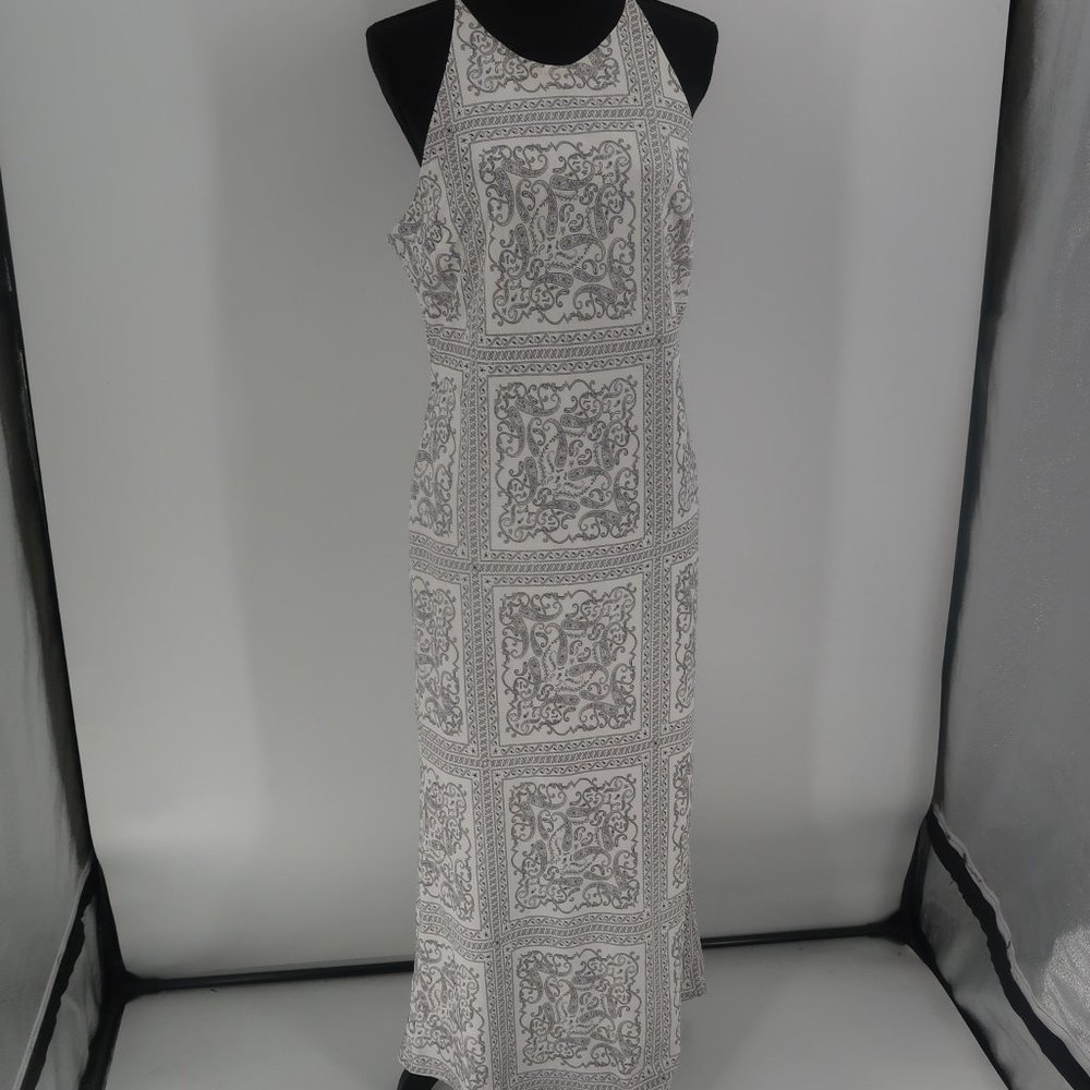 en Saison Black White Maxi Dress Size Medium NWT